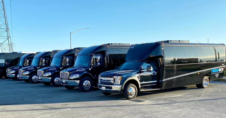 Fleet of Urban Worldwide luxury transportation vehicles